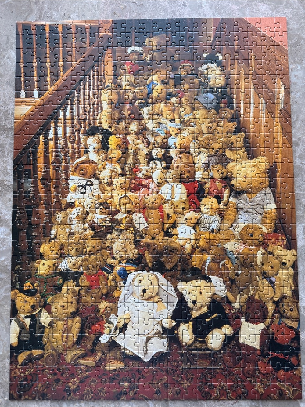 Teddy Bears Wedding Staircase Wall Art Puzzle Print